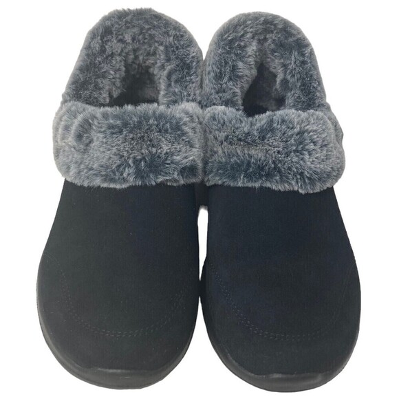 Skechers On-the-GO Joy Leather Slip-Ons Cozy Life Black Women's Size 6.5 US - Picture 2 of 8